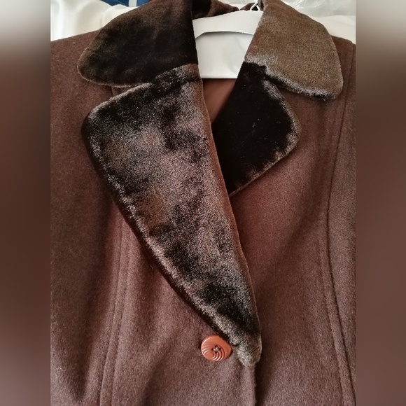 Vintage wool coat women size S-M - Picture 4 of 10